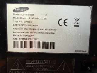 Televisor Monitor LCD Samsung LE19R86BD Negro