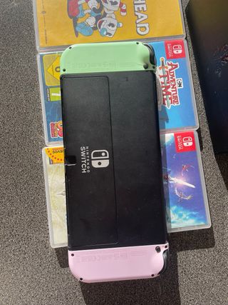 Nintendo Switch OLED Verde y Rosa