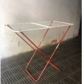 Tendedero plegable metálico