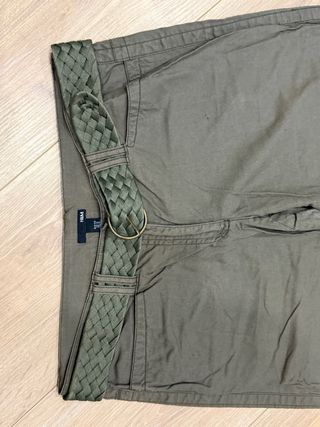 Pantalón ancho H&M T.44 verde militar