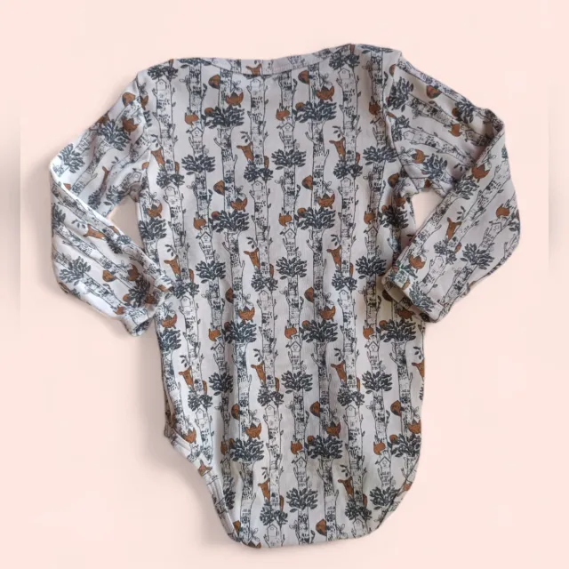 Body manga larga bebé "Vertbaudet" bosque