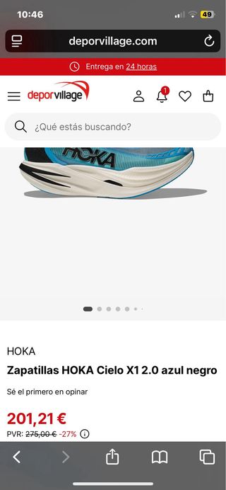 Hoka Cielo X1 2.0 Talla 45 1/3