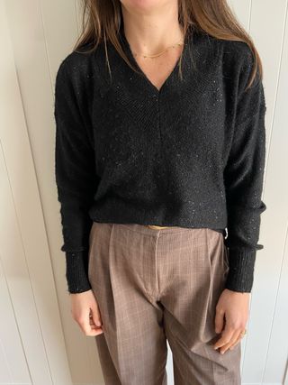Jersey negro con brillos
