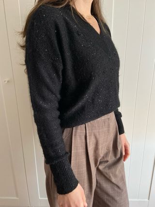 Jersey negro con brillos