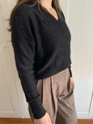 Jersey negro con brillos