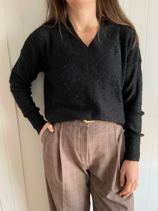 Jersey negro con brillos