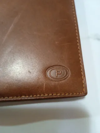 2 Carteras Billeteras Piel Negra y Marrón