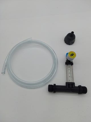 Suinga Inyectador de Fertilizante Venturi 25Ø 5mm con Llave dosificadora de precisión. Negro. Caudal máximo riego 1630 l/h. Caud