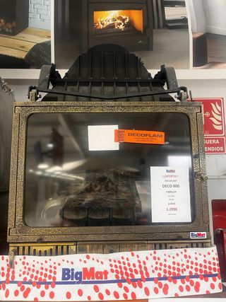 Chimenea leña DECOFLAM Apertura Guillotina 15 KW