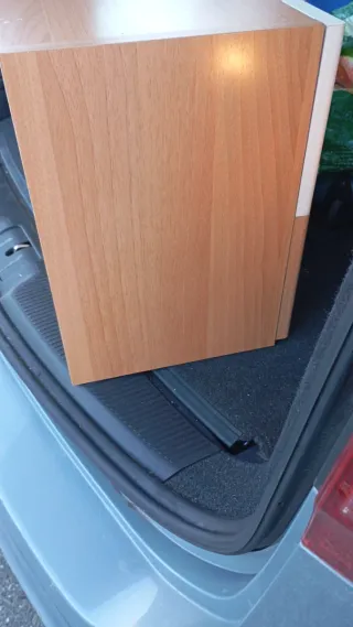 Mueble Altillo Cocina Madera y Blanco