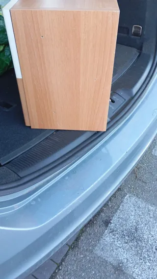 Mueble Altillo Cocina Madera y Blanco