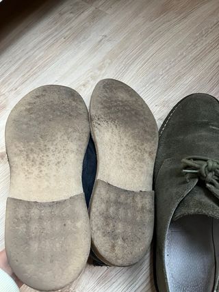 Lote 2 Pares Zapatos Piel Serraje Benetton 45