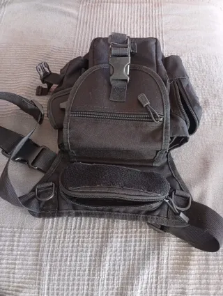 Bolsa pernera táctica negra