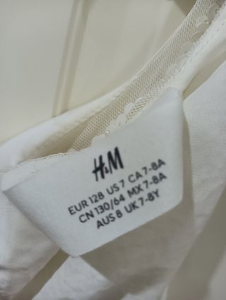 Vestido lentejuelas niña plateado blanco