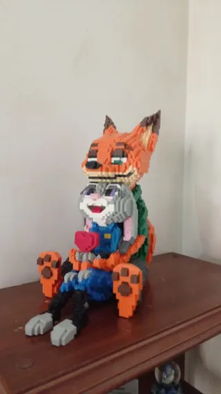 Lego Barco Titanic con Collar Corazón Azul