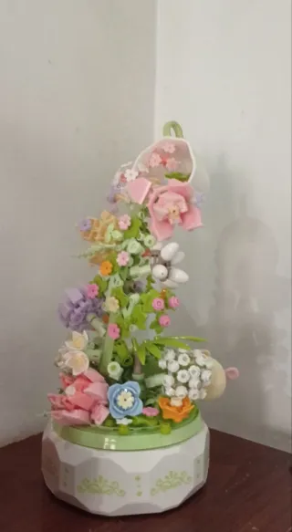 Lego Barco Titanic con Collar Corazón Azul