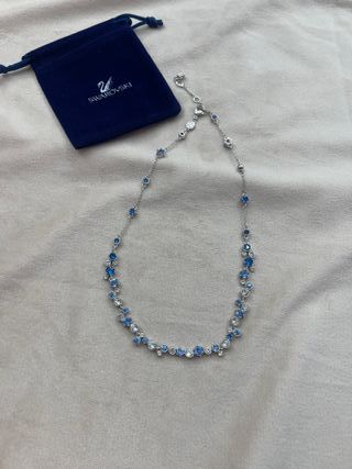 Collar Constella Swarovski Azul y Plateado