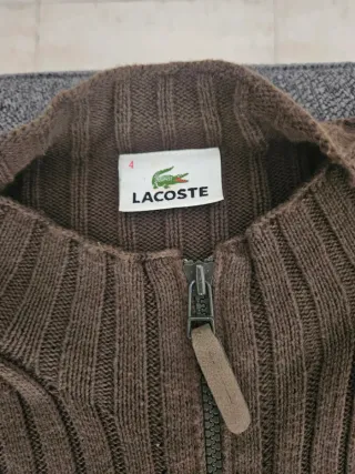 Suéter Lacoste Hombre Marrón Cremallera