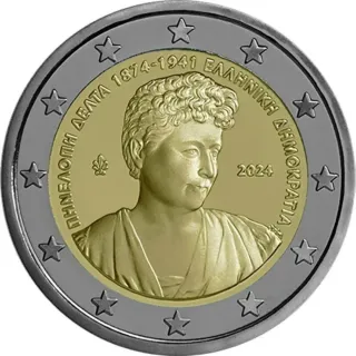 Grecia 🇬🇷 2 euros 2024 - Penelope Delta