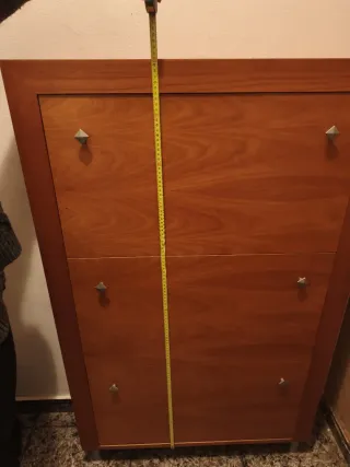 Mueble zapatero 3 cajones madera