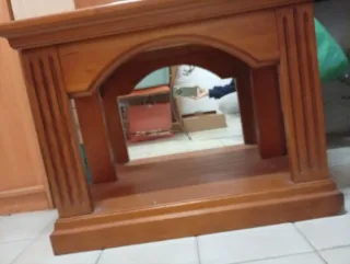 Mueble recibidor con espejo y perchero