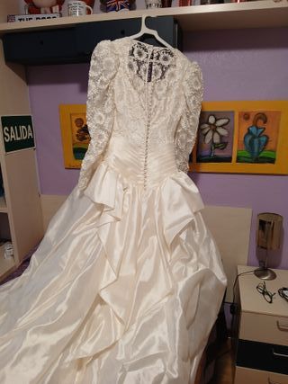 Vestido de Novia Blaco roto.