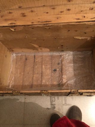 Cofre Baúl Antiguo Madera y Metal