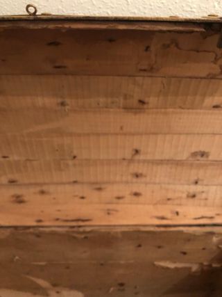 Cofre Baúl Antiguo Madera y Metal