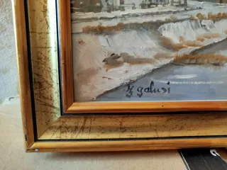 Quadro olio su tela Galusi