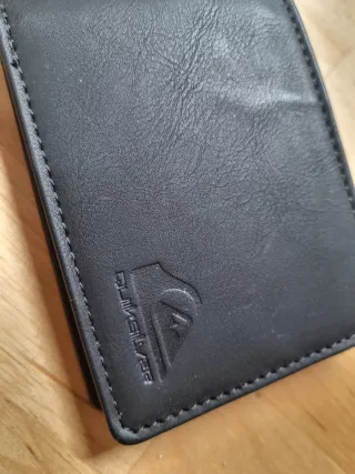 Cartera Quiksilver Slim Rays Negra (nueva)