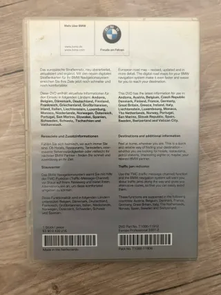 BMW Road Map Europe 07-2 Professional DVD