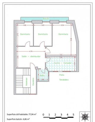 Piso en venta en Gros en San Sebastián-Donostia
