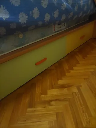 Cama nido con 2 cajones y colchón