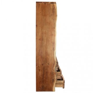 Credenza Legno Massiccio Marrone 180cm Moderna XL