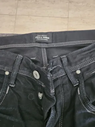 Vaqueros Jack & Jones Negros Hombre Talla 32/32