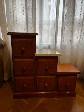 Mueble Escalera Madera Marrón