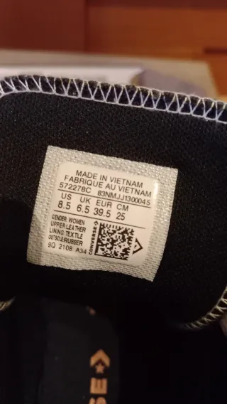 Zapatillas mujer Converse Negro/Blanco