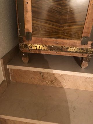 Cofre Baúl Antiguo Madera y Metal