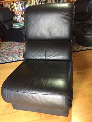 3 Sillones Cuero Italiano Años 70