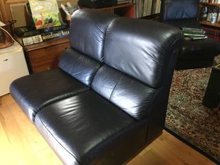 3 Sillones Cuero Italiano Años 70