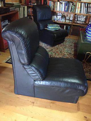 3 Sillones Cuero Italiano Años 70