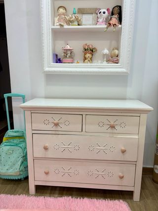 Cómoda infantil 4 cajones blanco