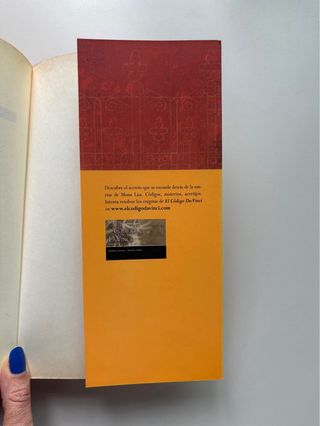 Libro El código Da Vinci. Dan Brown