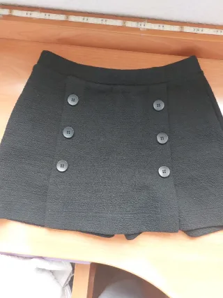 Falda pantalón Mango negra Talla XS