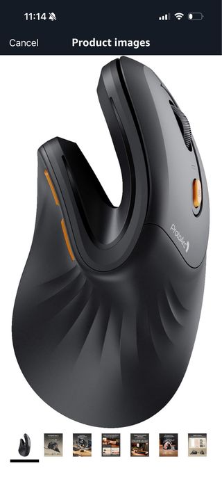 ProtoArc Ergonomic Mouse, EM11 NL Wireless Mini Ve