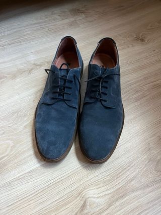 Zapatos H&M Piel Azul Talla 46