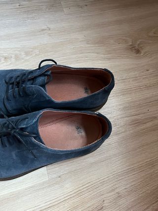 Zapatos H&M Piel Azul Talla 46
