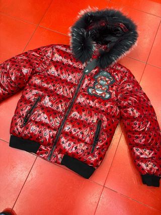 Abrigo LEFT POINT con oso en diamantes