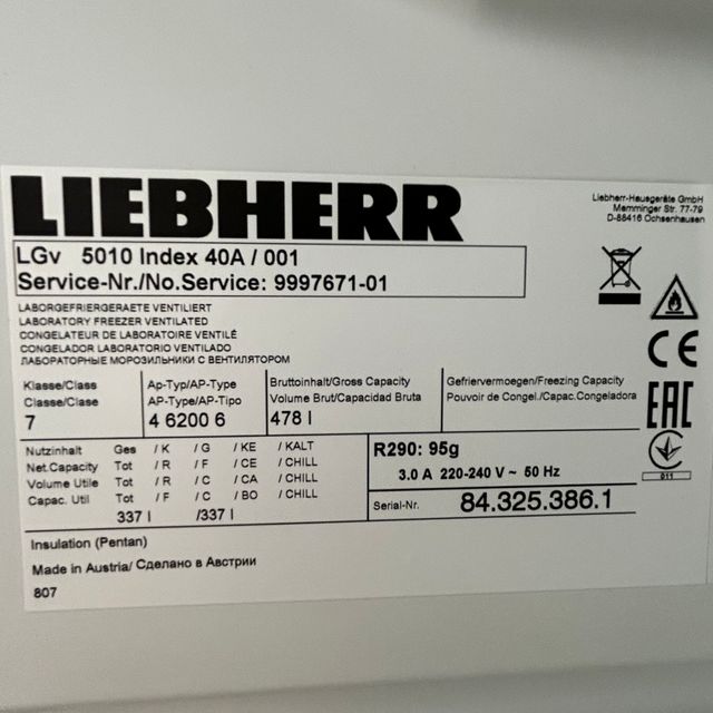 Cajones Congelador Liebherr Mediline