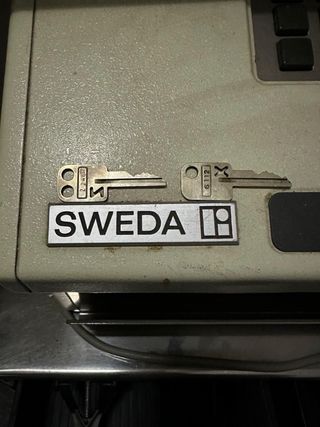 Máquina registradora Sweda, sí funciona